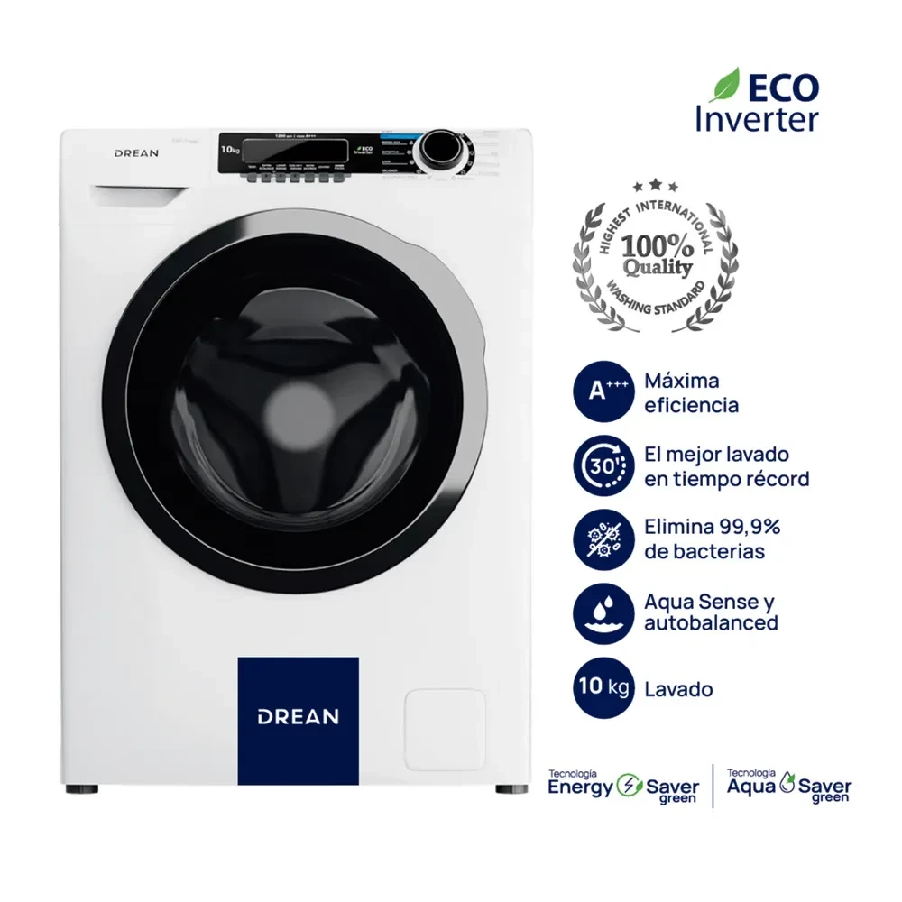 Lavarropas Drean 10kg 1200rpm Inv