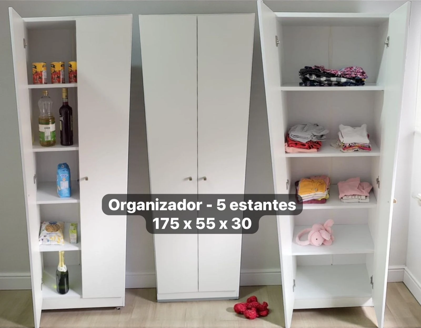  *🚪Mueble Organizador - 2 Puertas - 5 Estantes🚪*