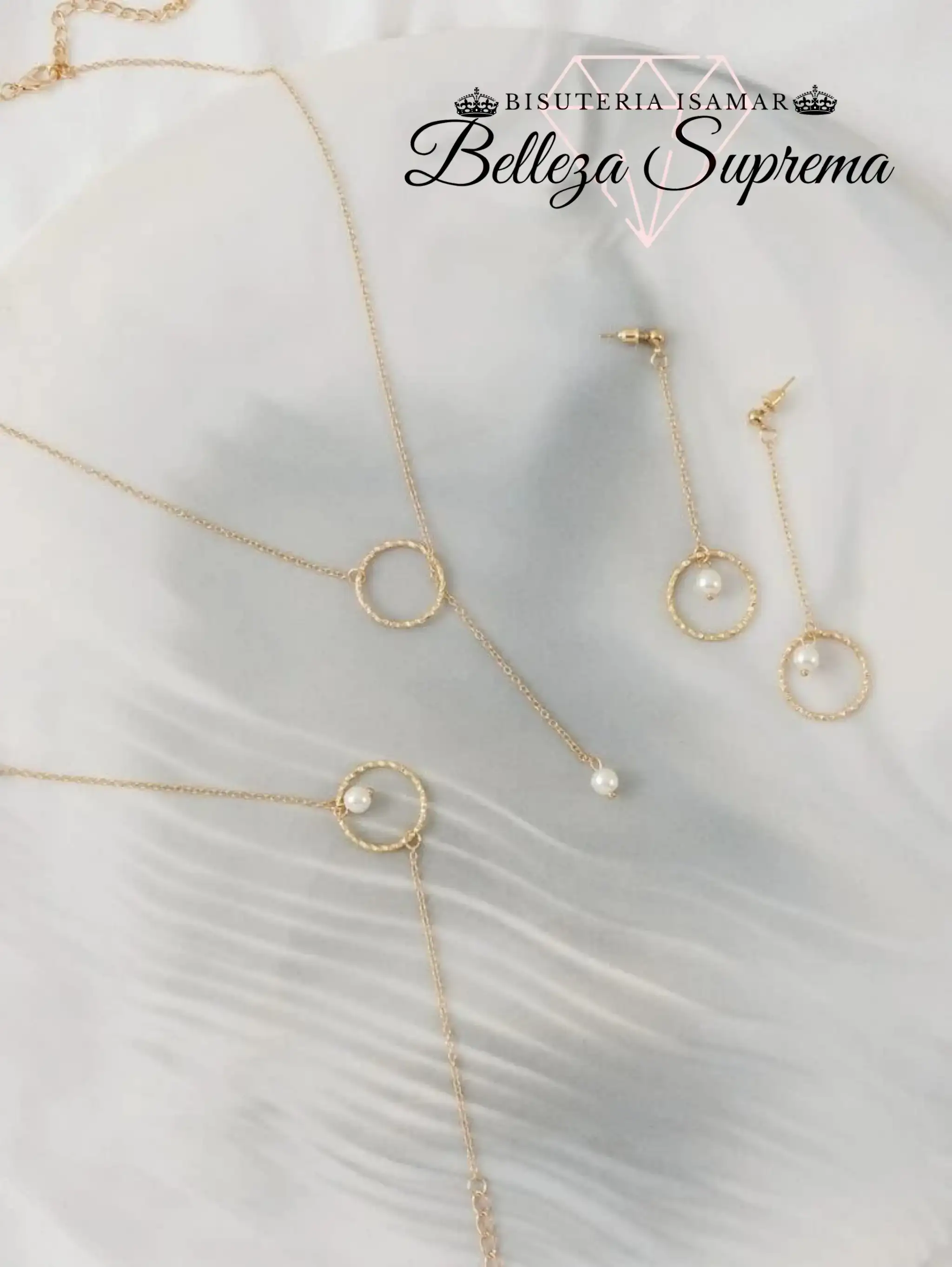 SET DE BISUTERIA CON COLGANTES DE PERLAS 2