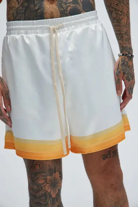 Printed Stripes Shorts - Size S/M.