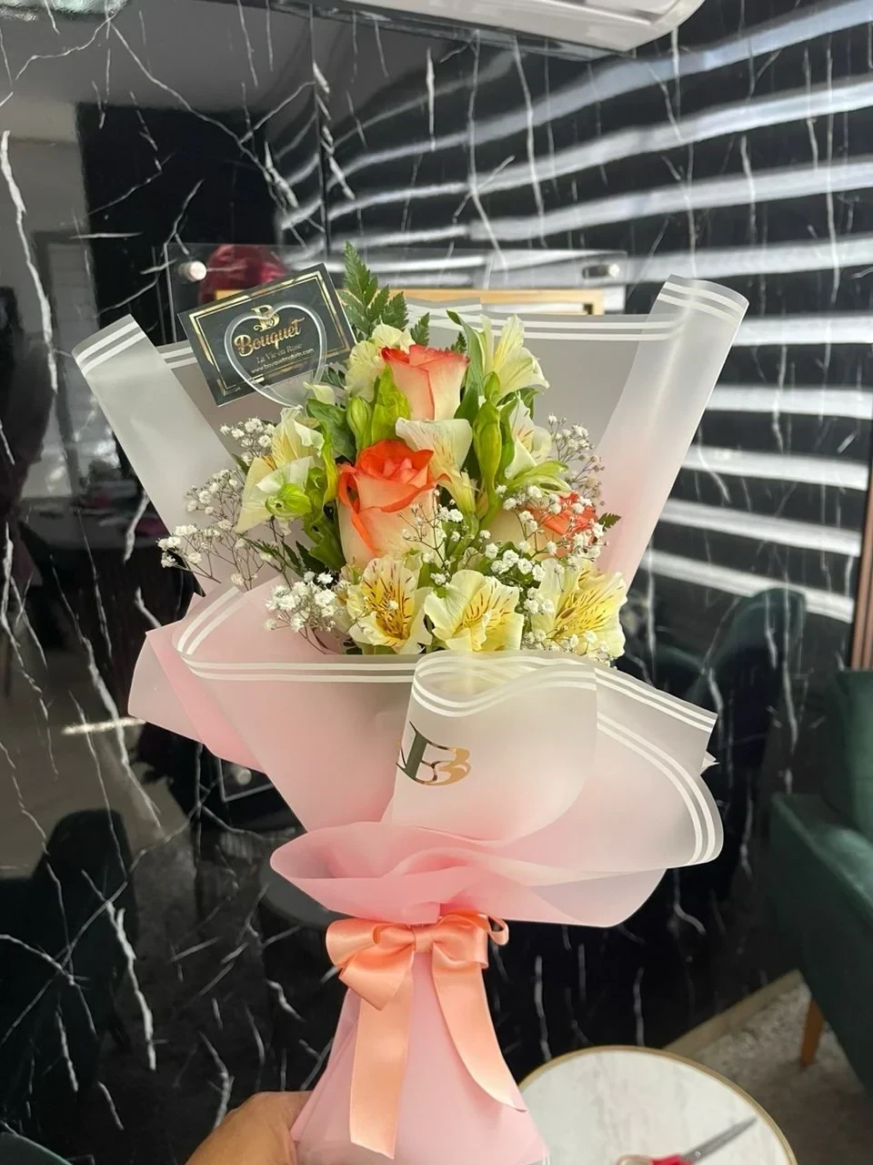 Ramillete de 3 rosas 