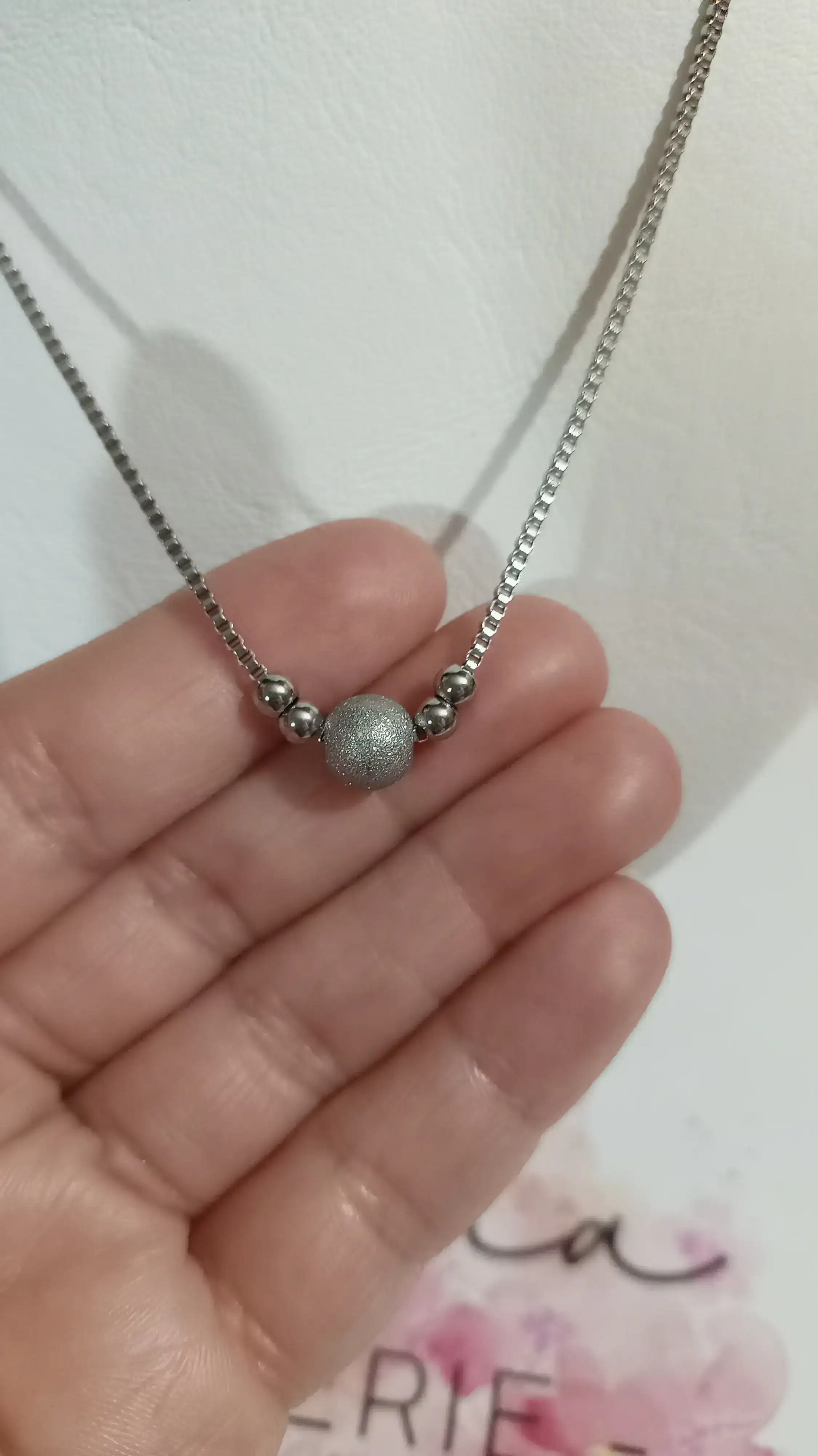 Collar con esfera esmerilada 🫶 3