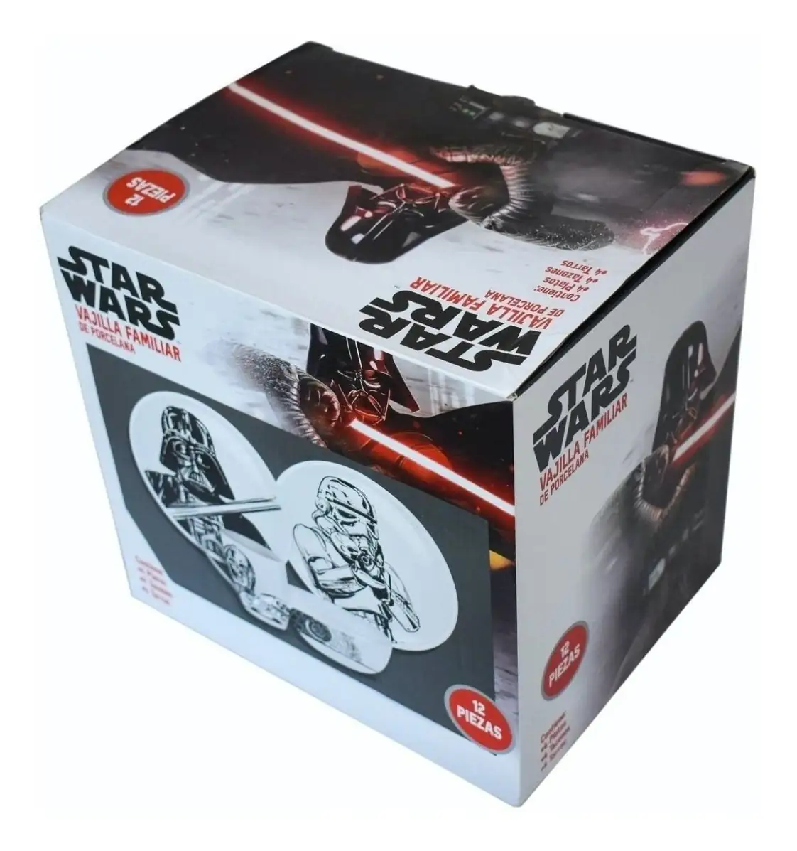 Vajilla Porcelana Star Wars 12pza Lucasfilm Disney Colección  2