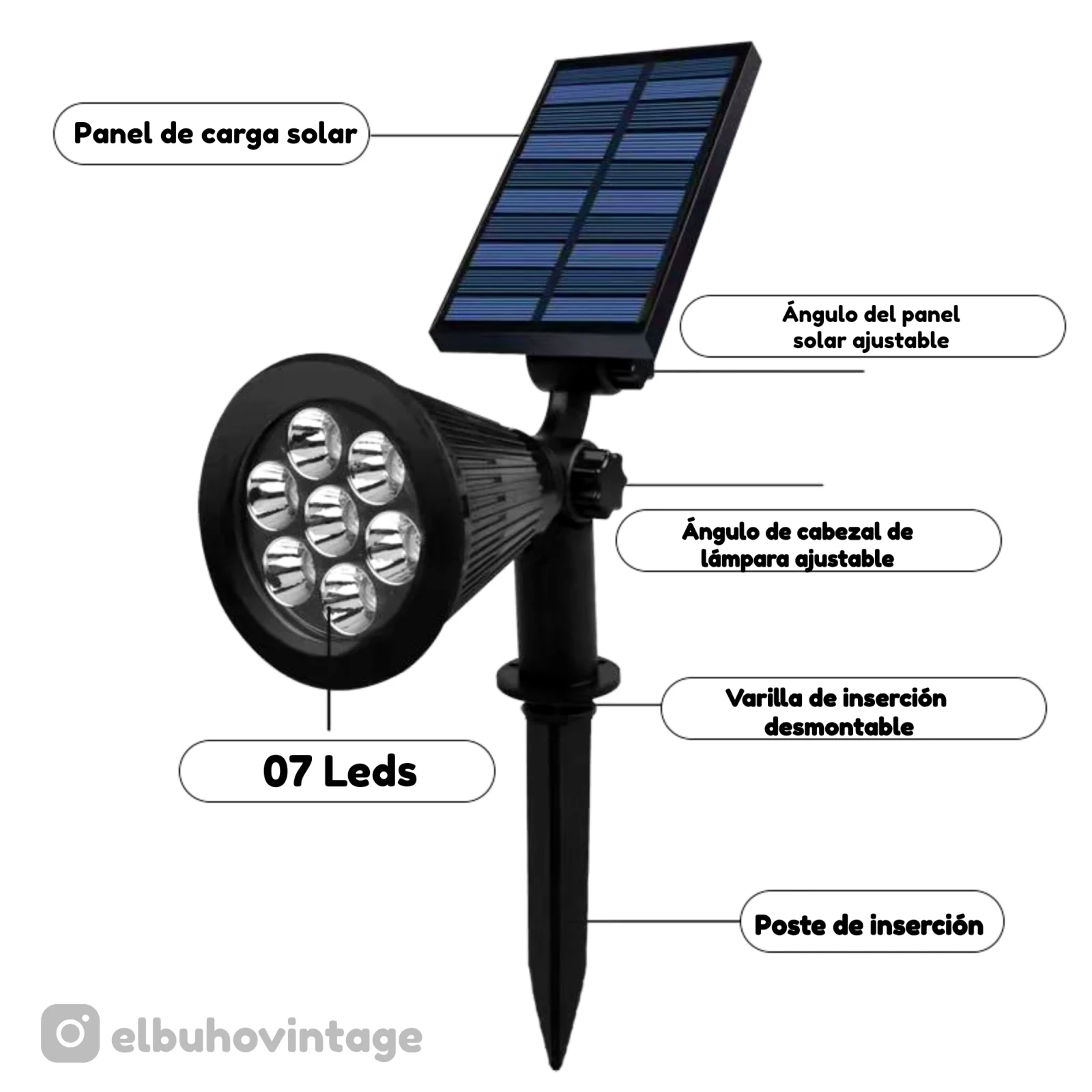 Estaca Solar para Jardín ☀️ 3
