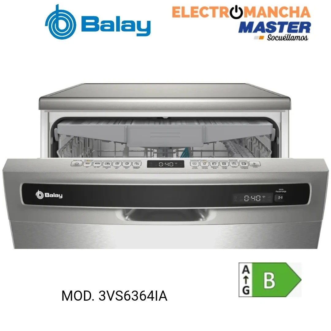 LAVAVAJILLAS BALAY 3VS6364IA INOX. 14 CUB. CLASE B 2