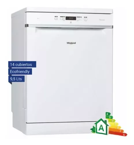 Lavavajillas Whirlpool WLV14BY 14 Cub. Blanco 2