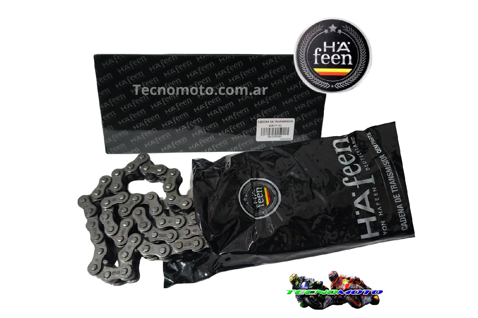 CADENA TRANSMISION 428 H X 136 -NEGRA -50691