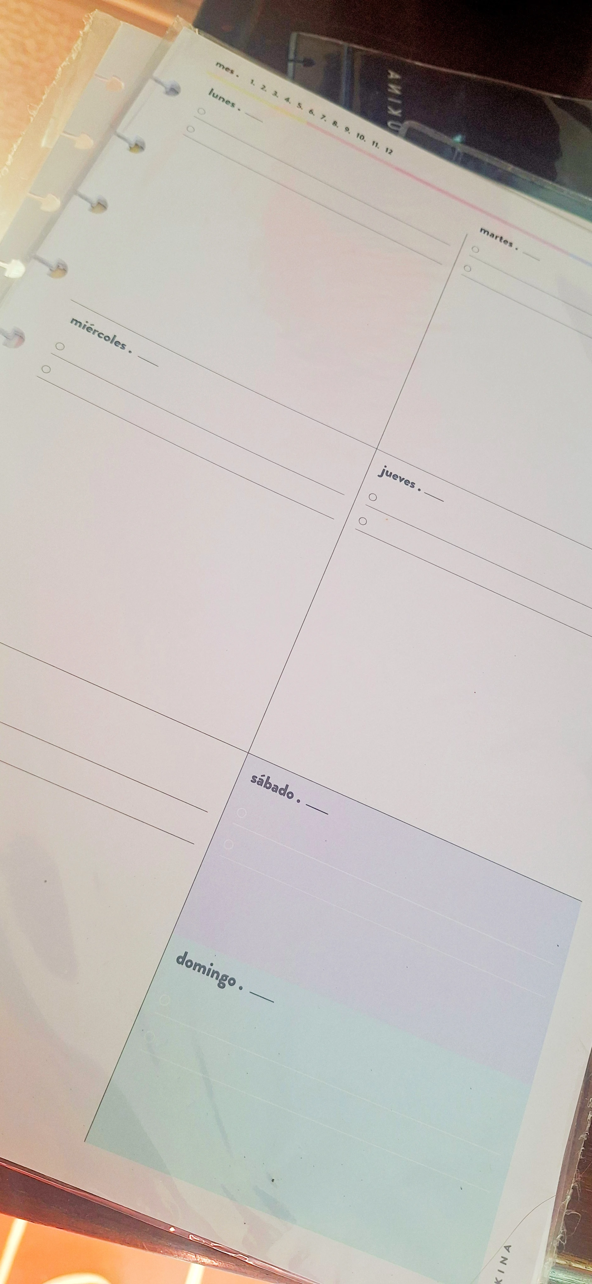 Planner semana a la vista A4 2