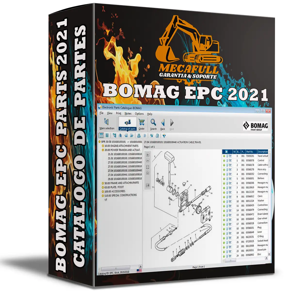 BOMAG EPC 2021 CATÁLOGO DE PARTES 