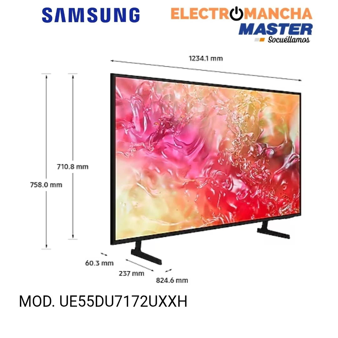 TELEVISION SAMSUNG UE55DU7172UXXH 55" PULGADAS 4K SMART TV  4