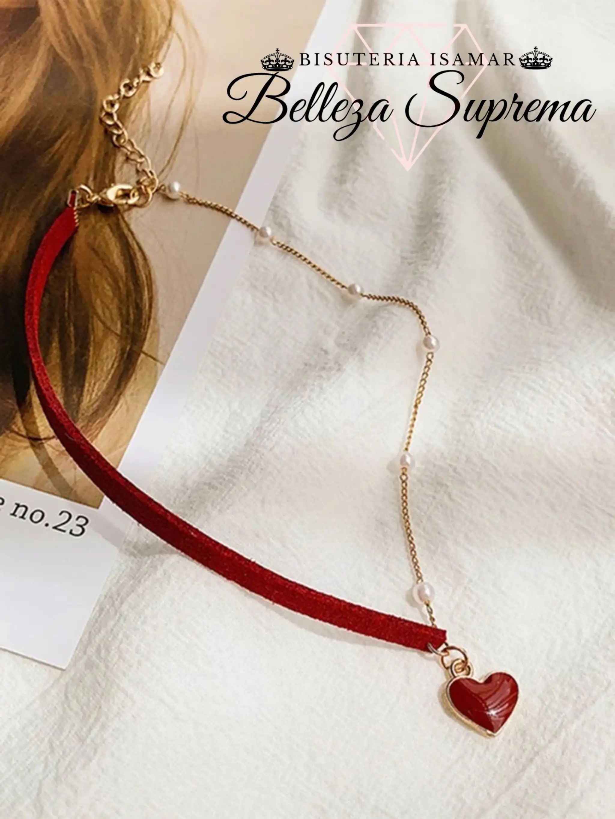 COLLAR CON PERLAS Y CUERO 2