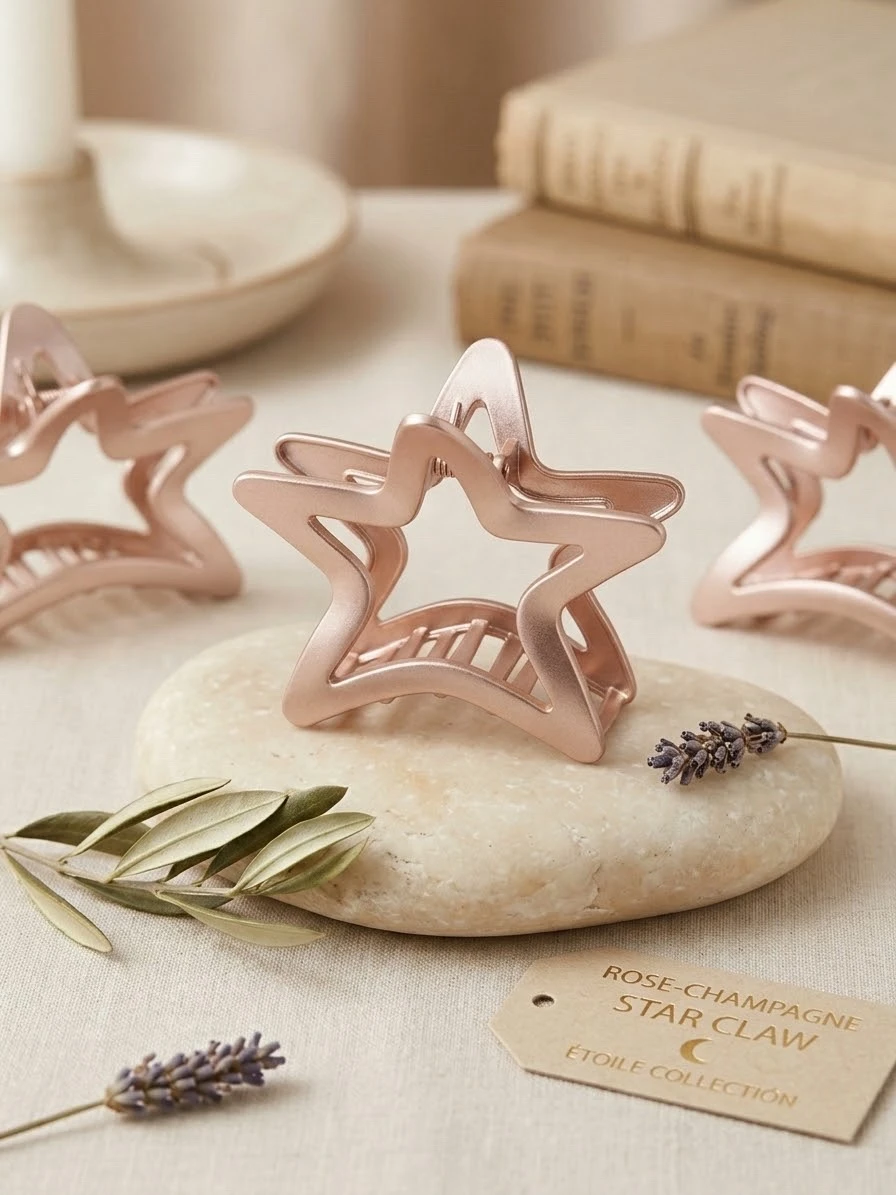 Docena de pinzas  estrellas. 12 cm  3