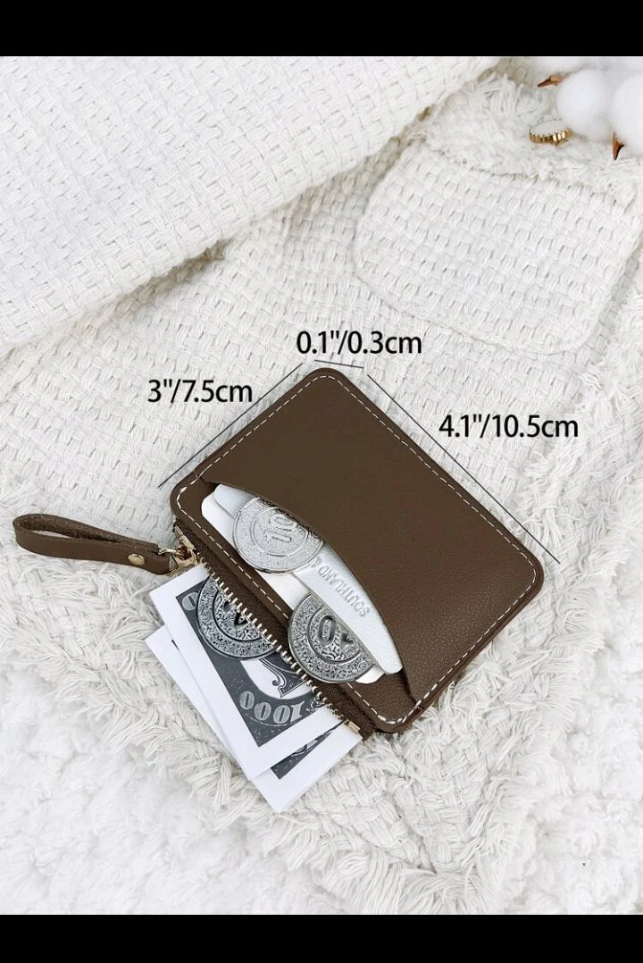 Monedero Tarjetero Southland Ultra-Slim– Diseño Minimalista en Poliuretano con Cierre Dorado. 4
