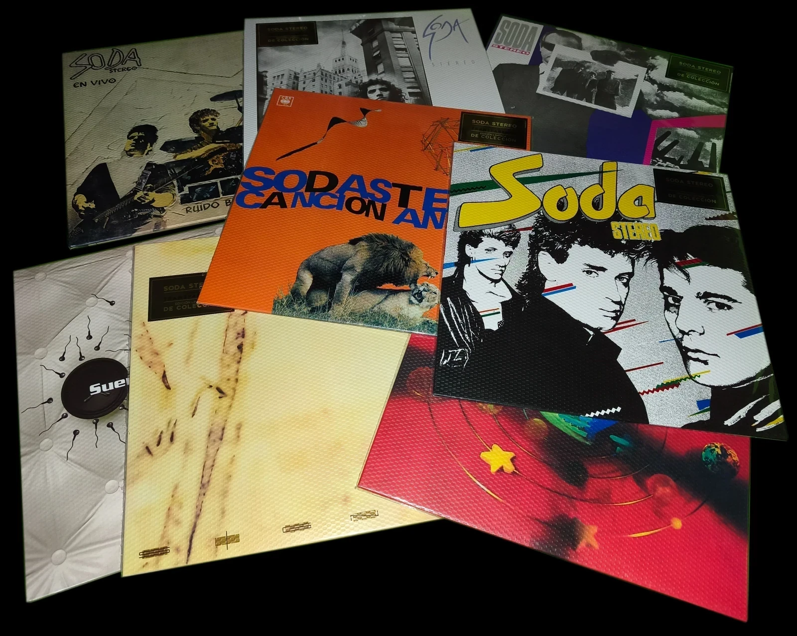 .Soda Stereo - Discografia (8 VINILOS TRANSPARENTES)(ARGENTINA)