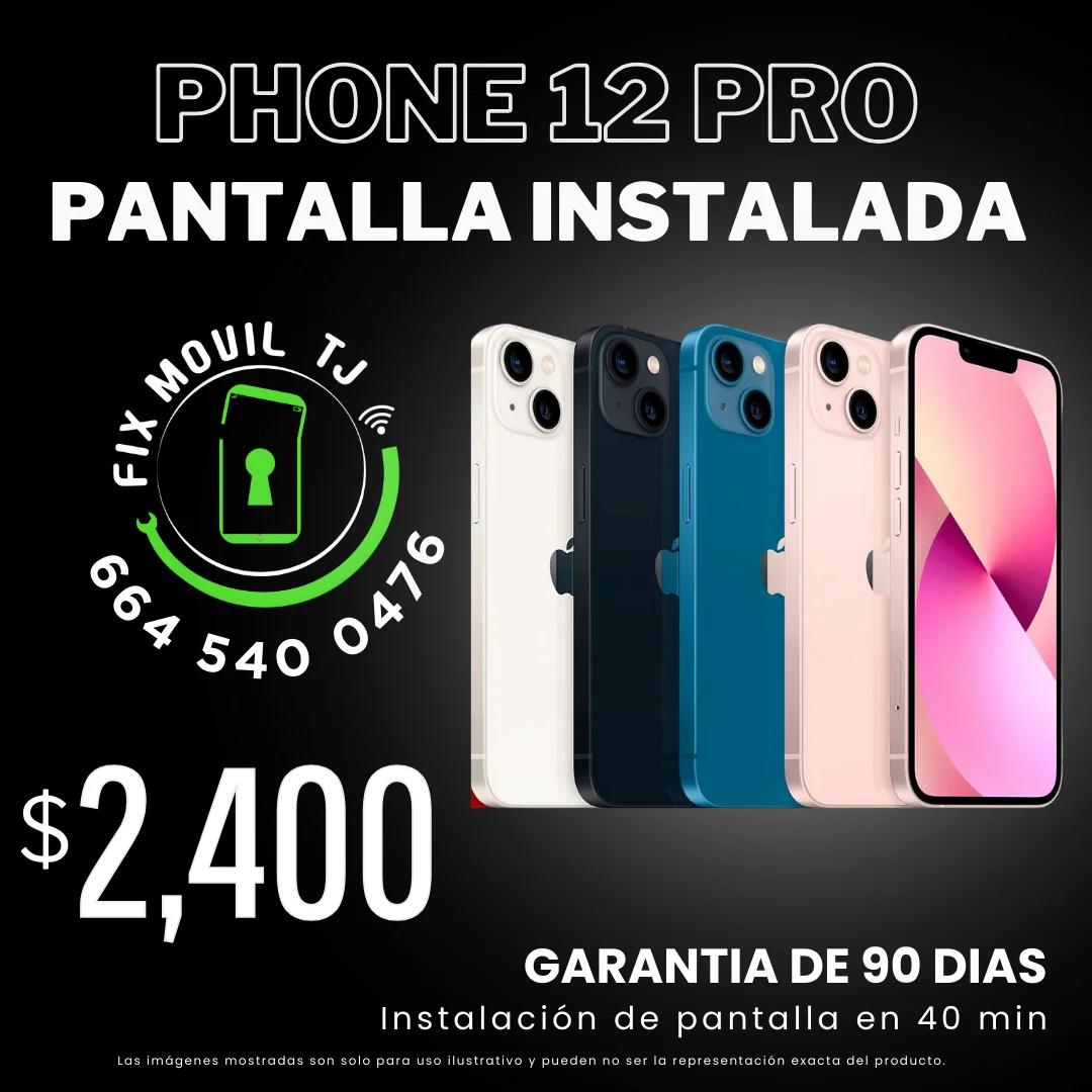 Pantalla de iphone 12 pro