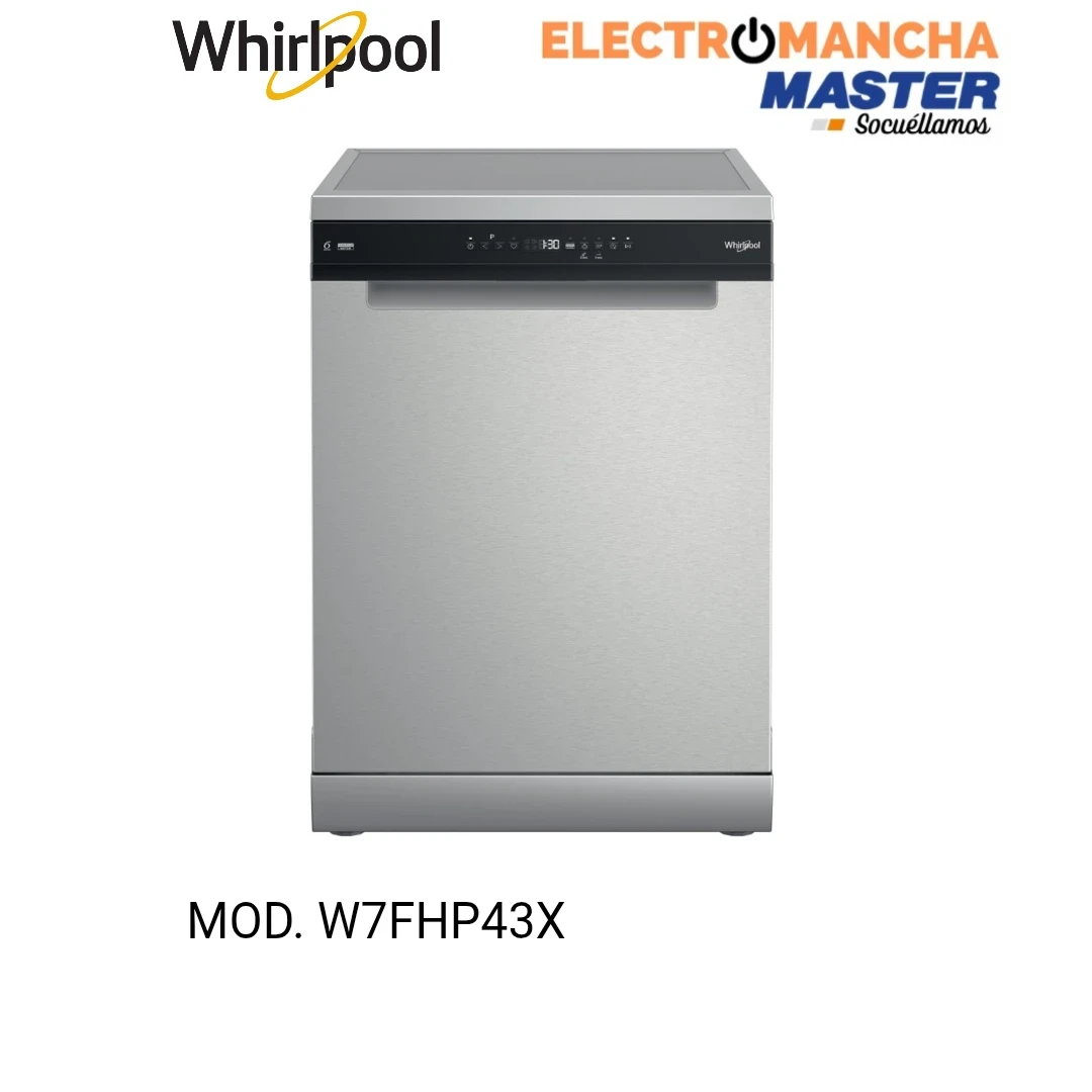LAVAVAJILLAS WHIRLPOOL W7FHP43X INOX 3 BANDEJA CLASE C