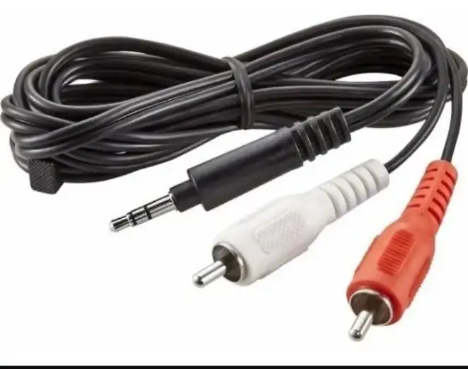 CABLE DE AUDIO RCA DE 2 A 3.5 PARA PC