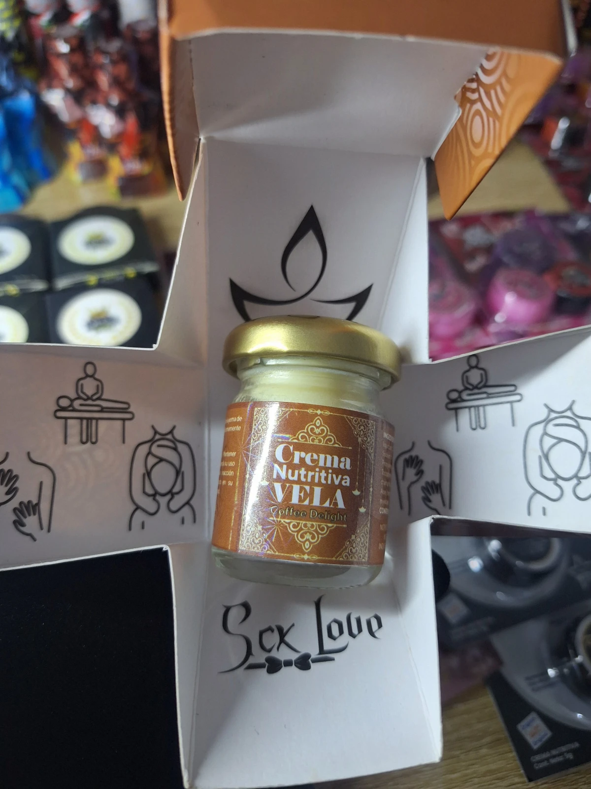 Vela Coffee Delight cremosa nutritiva para masajes 