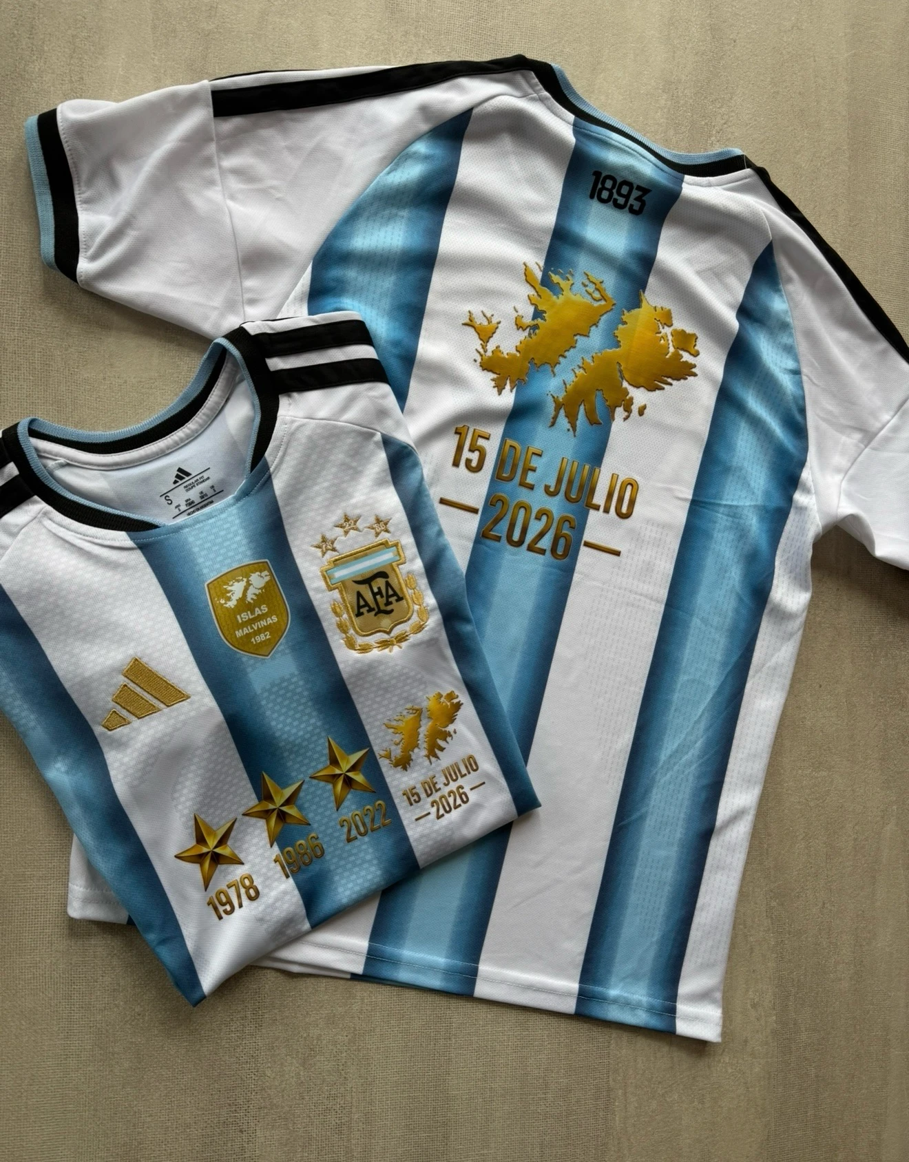 CAMISETAS ARG MALVINAS