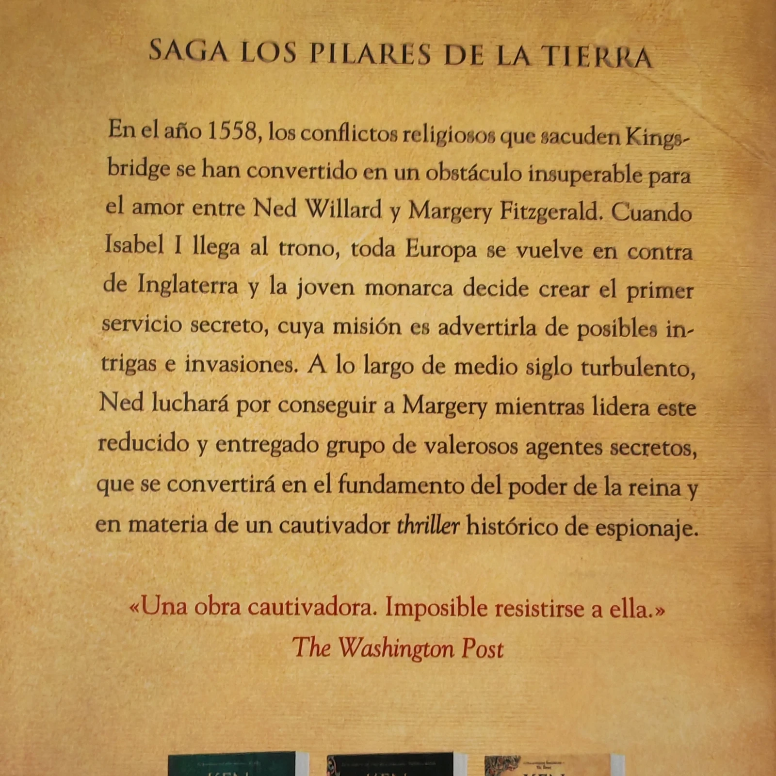 Una columna de fuego, Ken Follet, nuevo  2