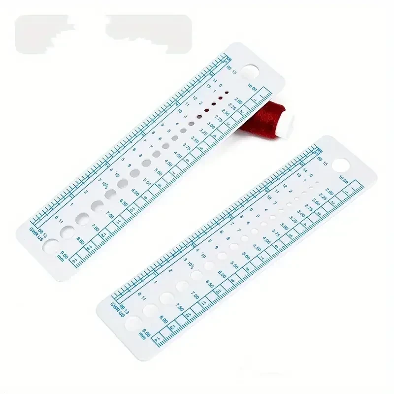 Regla para medir grosor hilos 2