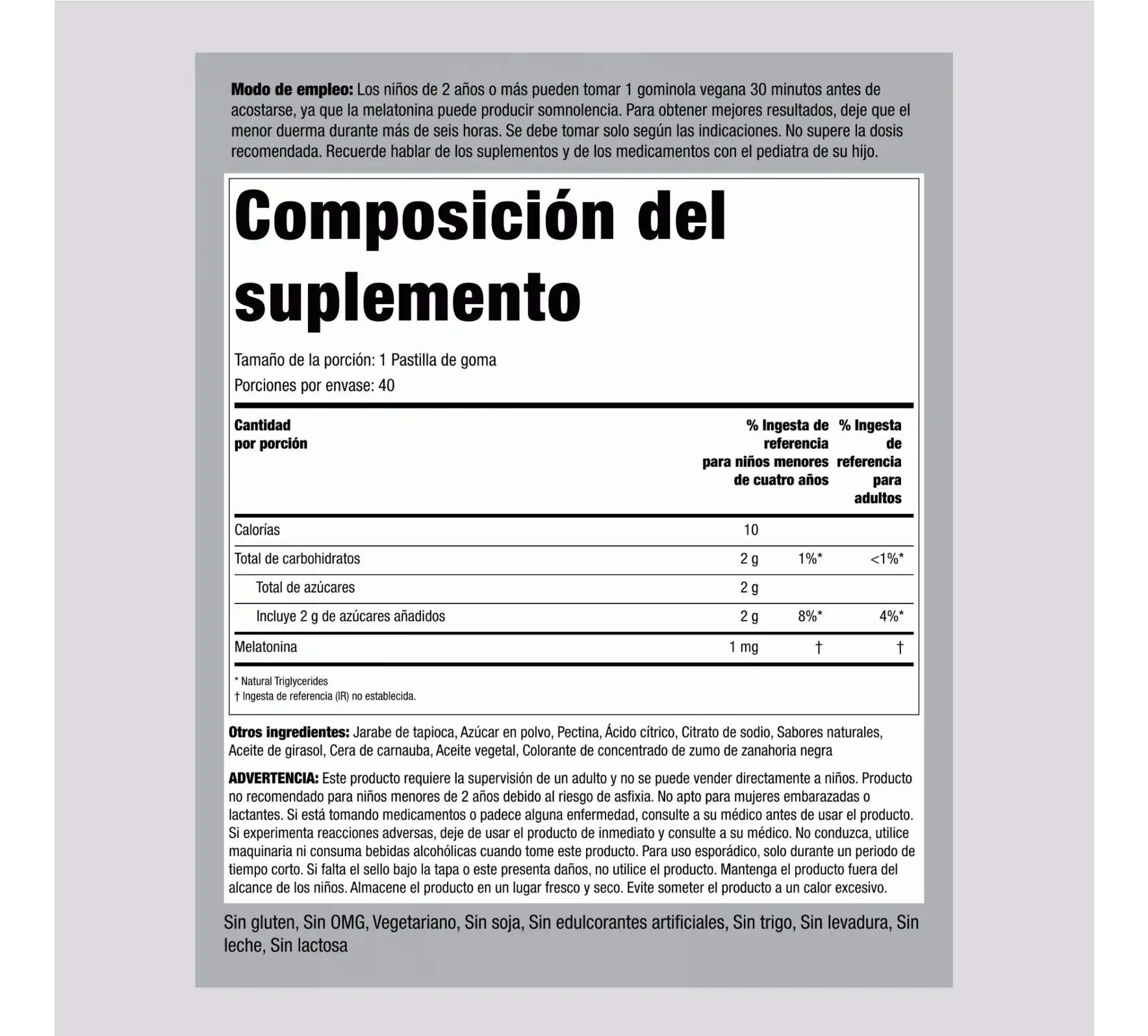 Melatonina para niños 2