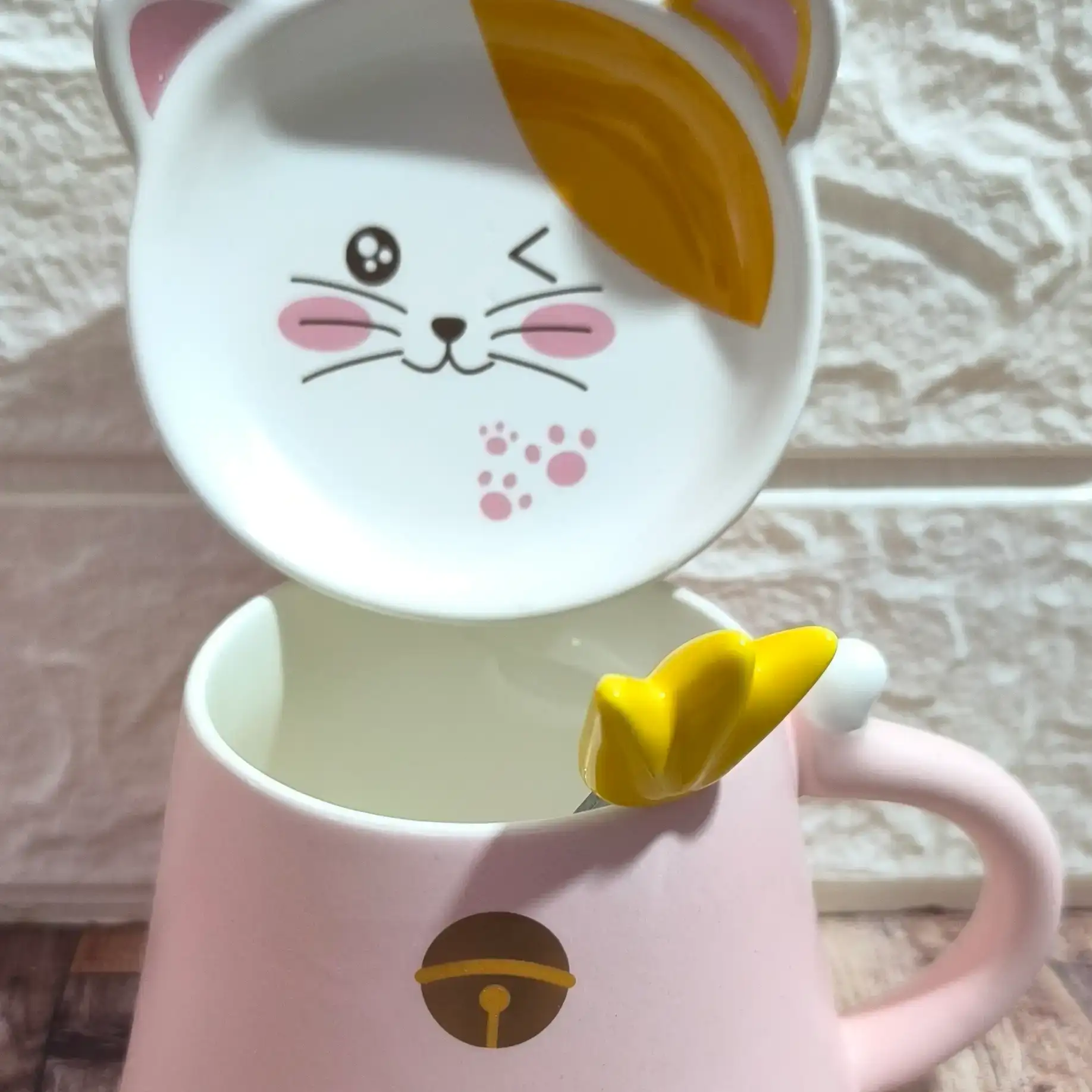 Taza Gatito con posa saquito/tapa