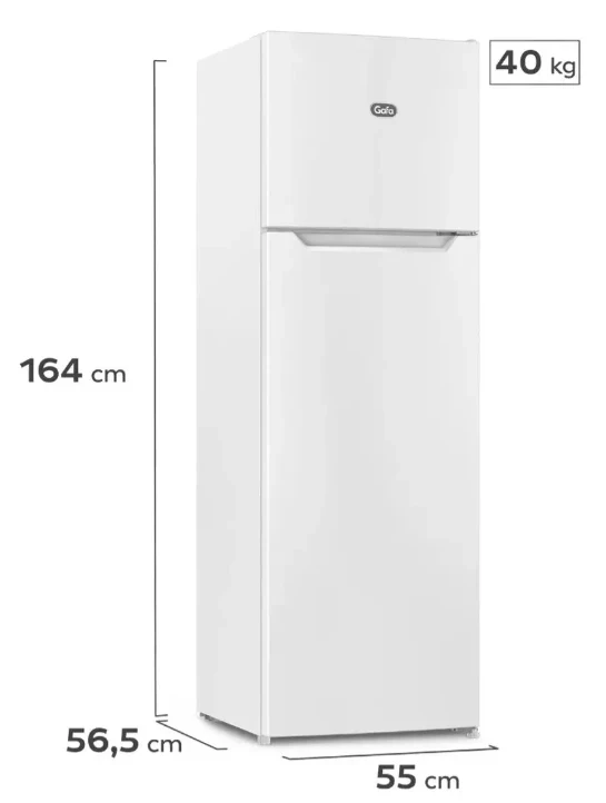 HELADERA GAFA BLANCA 252LTS PUERTA REVERSIBLE ‼️SOLO POR PEDIDOS ‼️  2