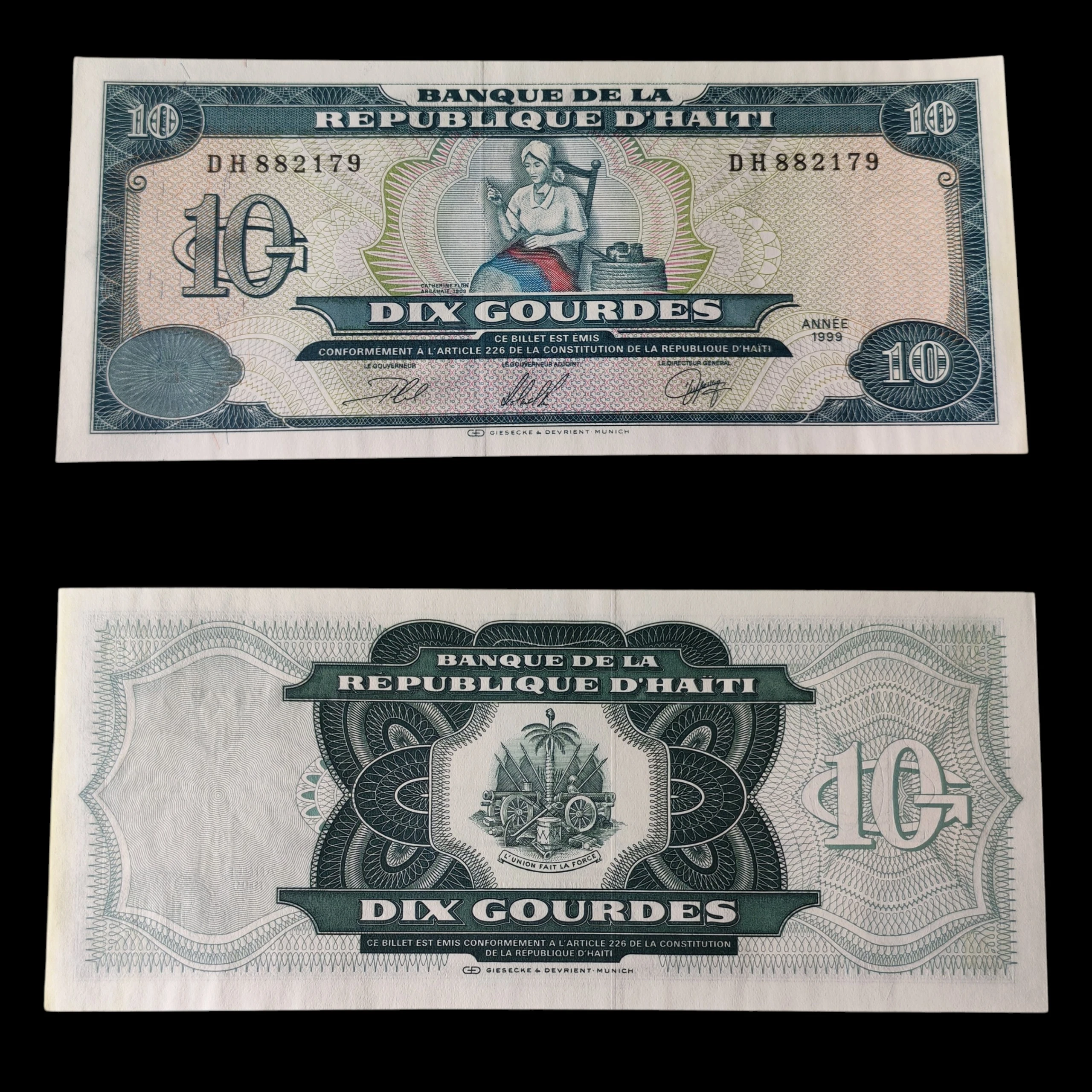 ° Haití 10 gourdes UNC