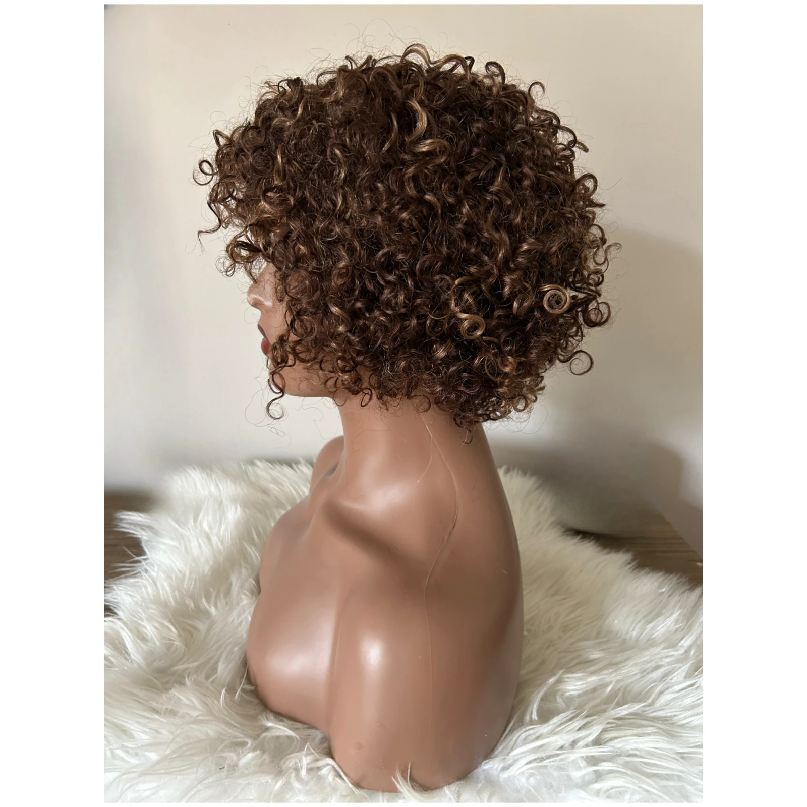 Peluca rizada 8” #4/27 3