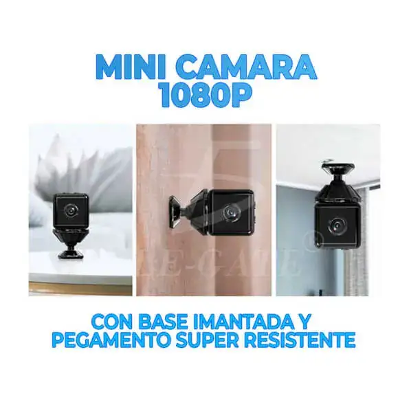 Mini Cámara Cuadrada Bluetooth Con Base Imantada 