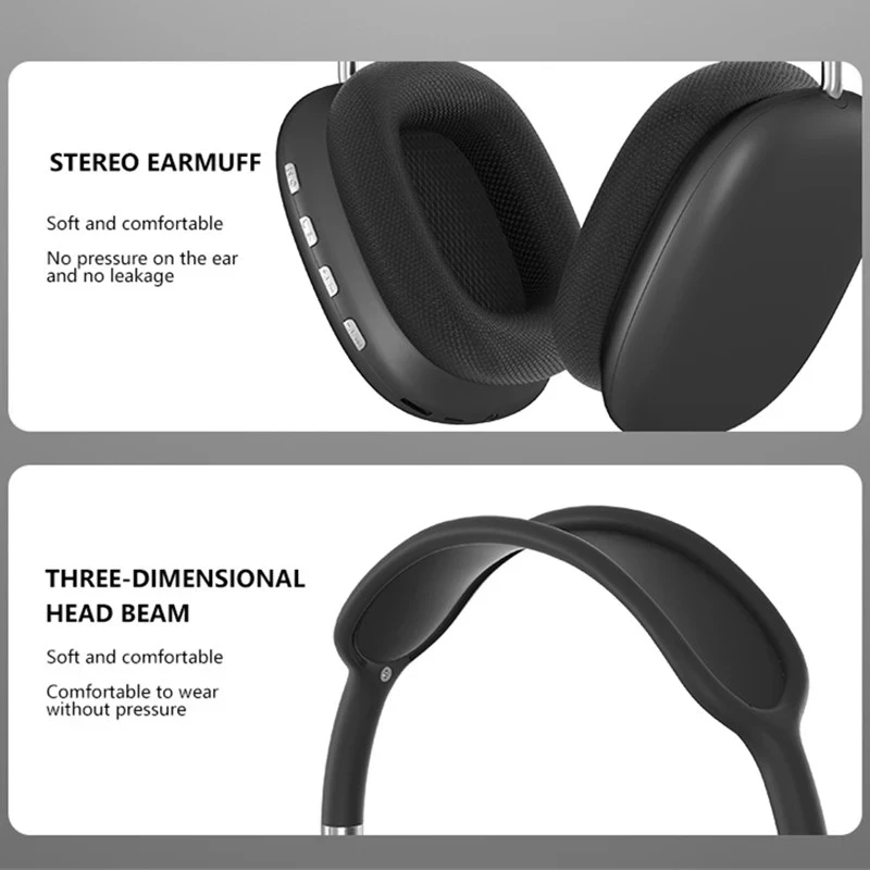 Fone De Ouvido Sem Fio P9 Bluetooth Air headset AP subwoofer headphone earphone 3