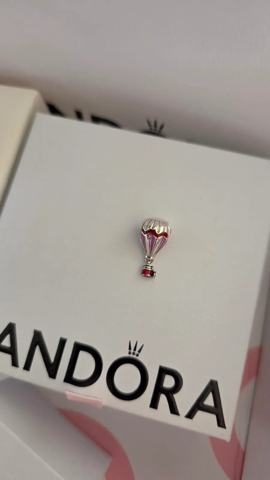 Pandora Charm Colgante Globo Aerostático Rojo  2