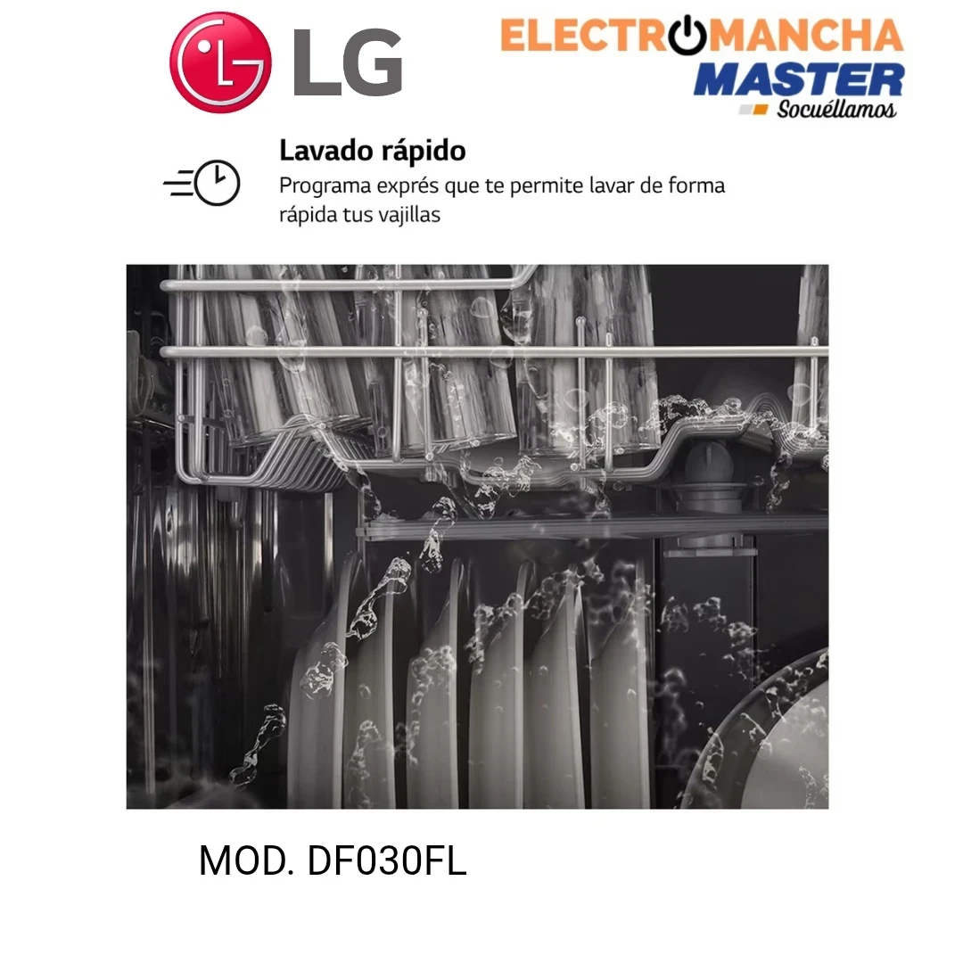 LAVAVAJILLAS LG DF030FL INOX. 13 CUB. E  3