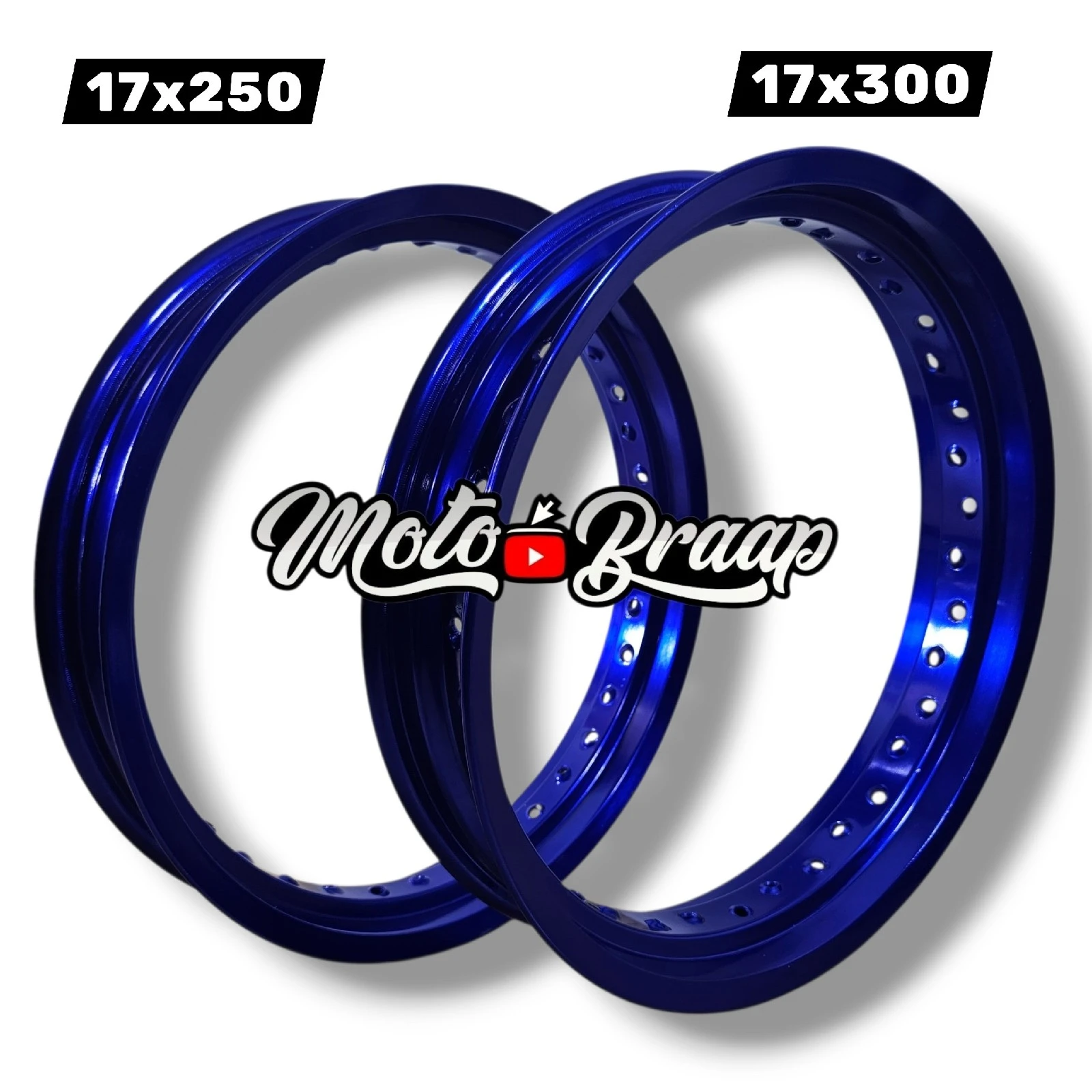 Par de Rines Super Motard 17 x 250 y 17 x 300
