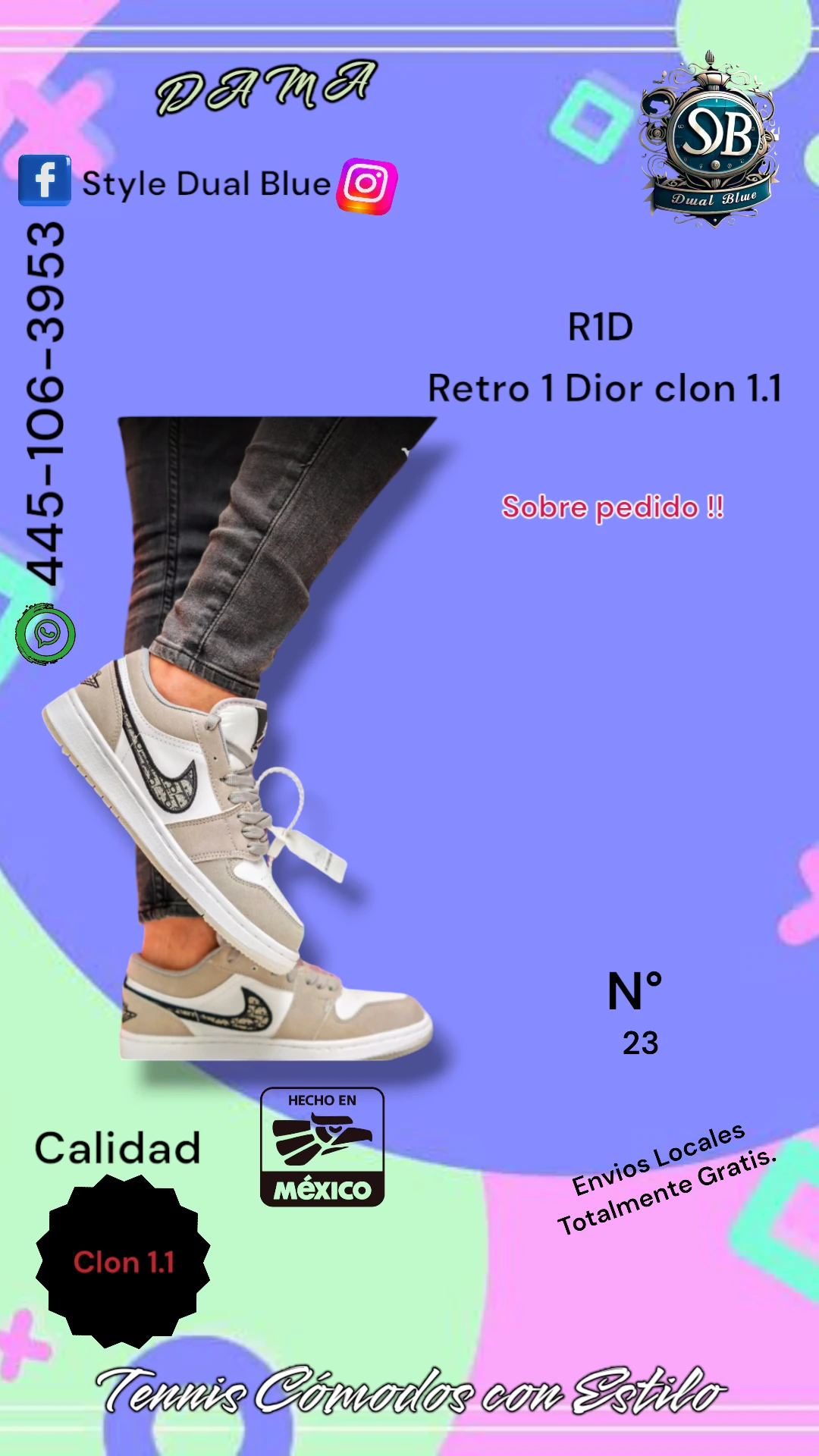 Retro 1 Dior clon 1.1