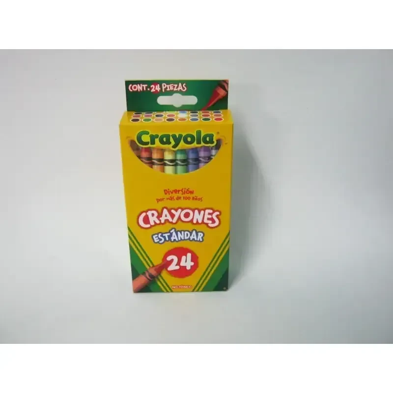 Crayolas delgadas  con 24 colores crayola 