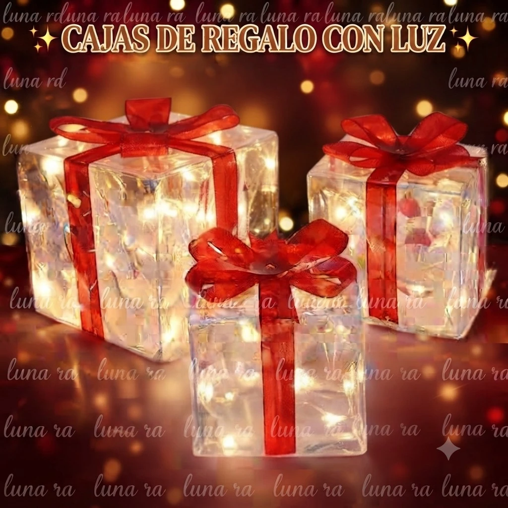 CAJA 📦 DE REGALO 🎁 CON LUZ