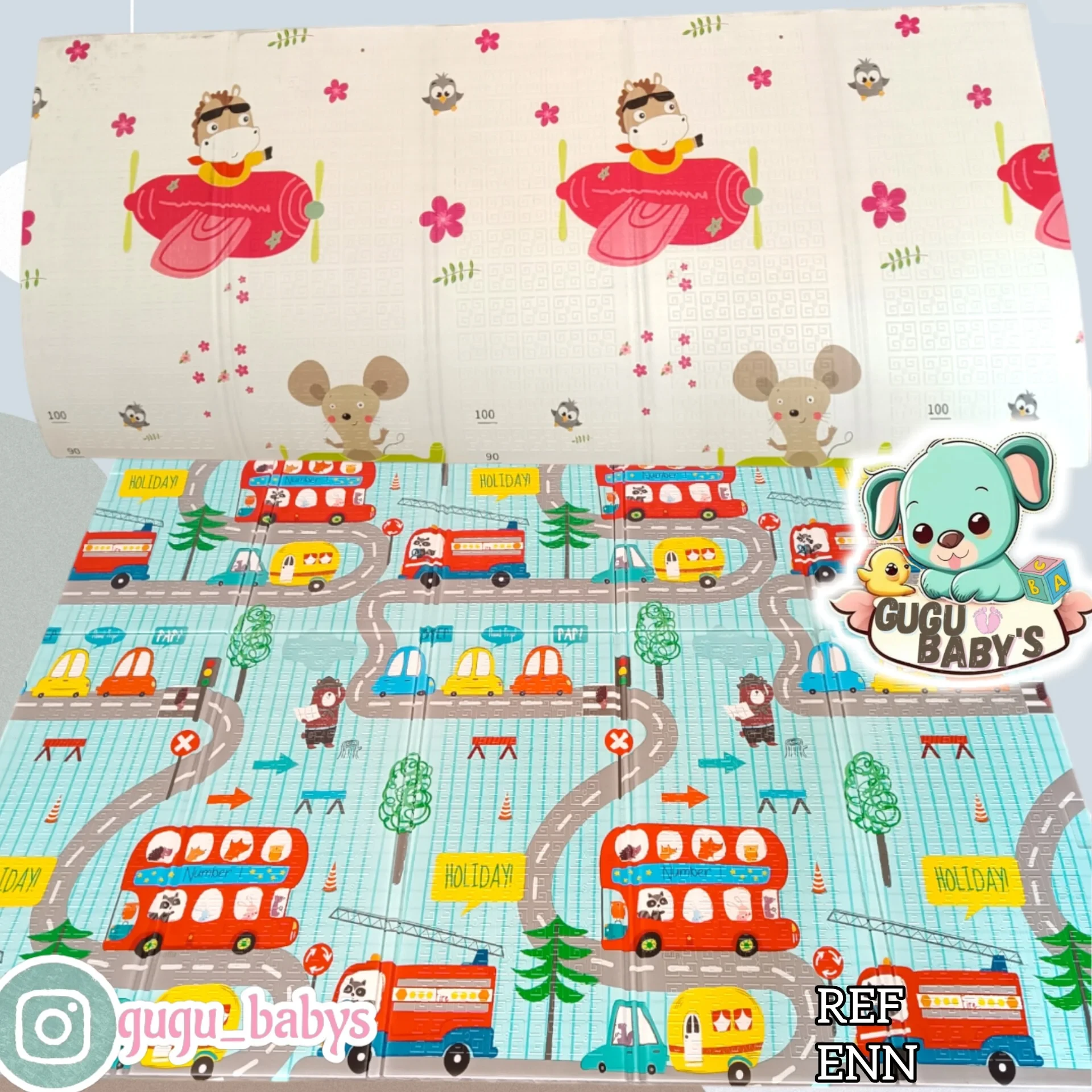 Tapete plegable 2x2 mts 