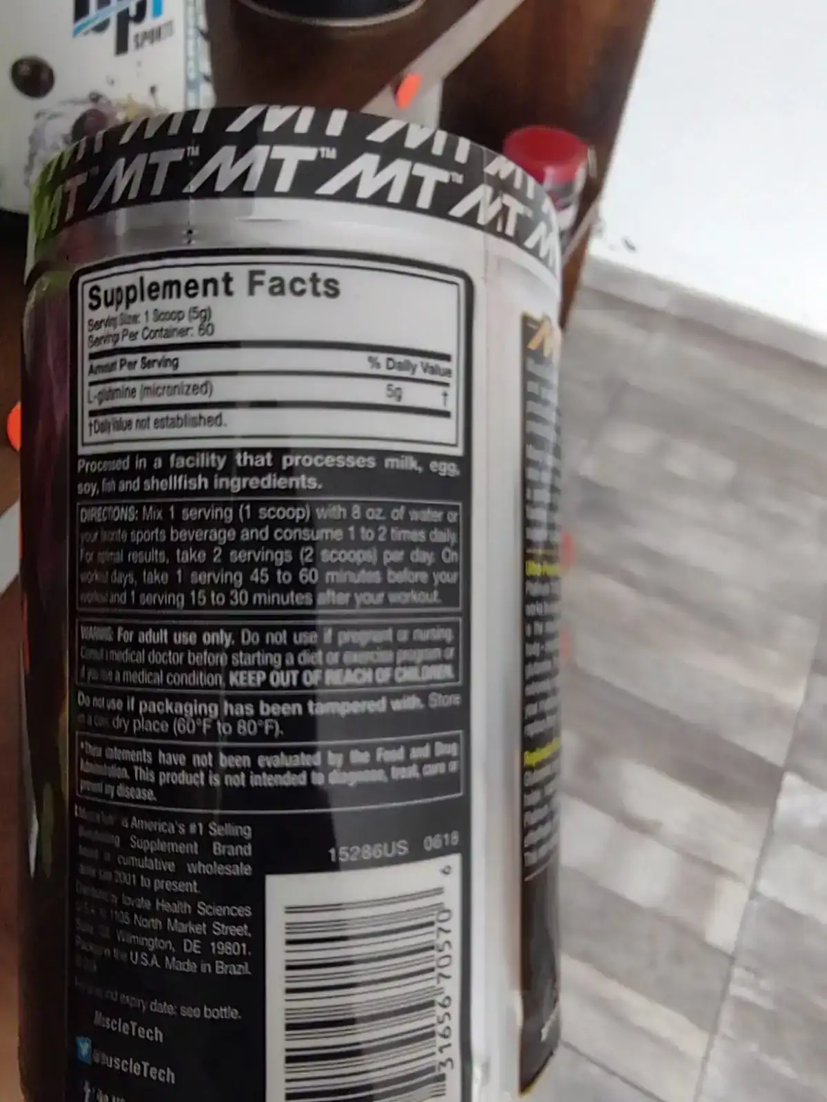 Glutamina muscle tech  2