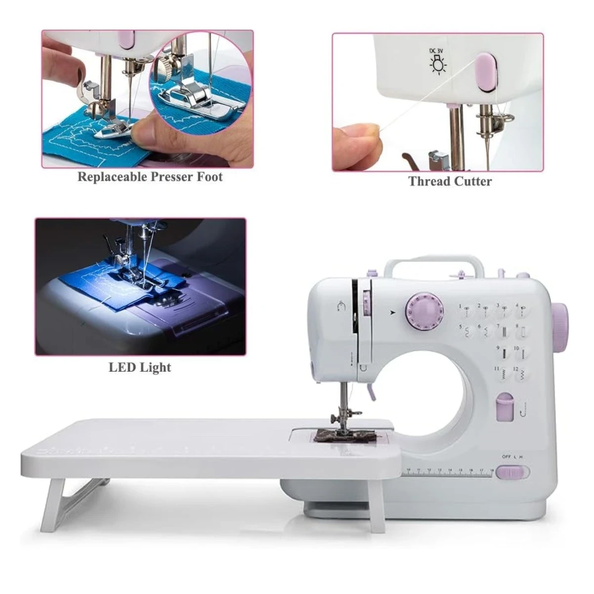 MANI MÁQUINA DE COSER 12 PUNTADAS  2