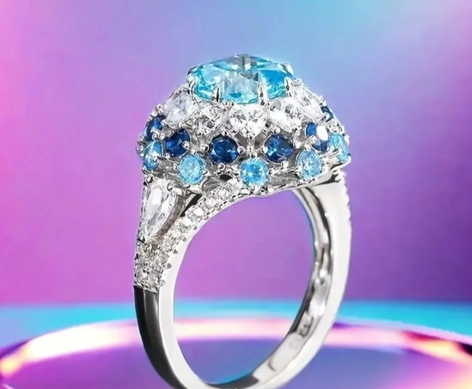 Anillo Aguamarina  2