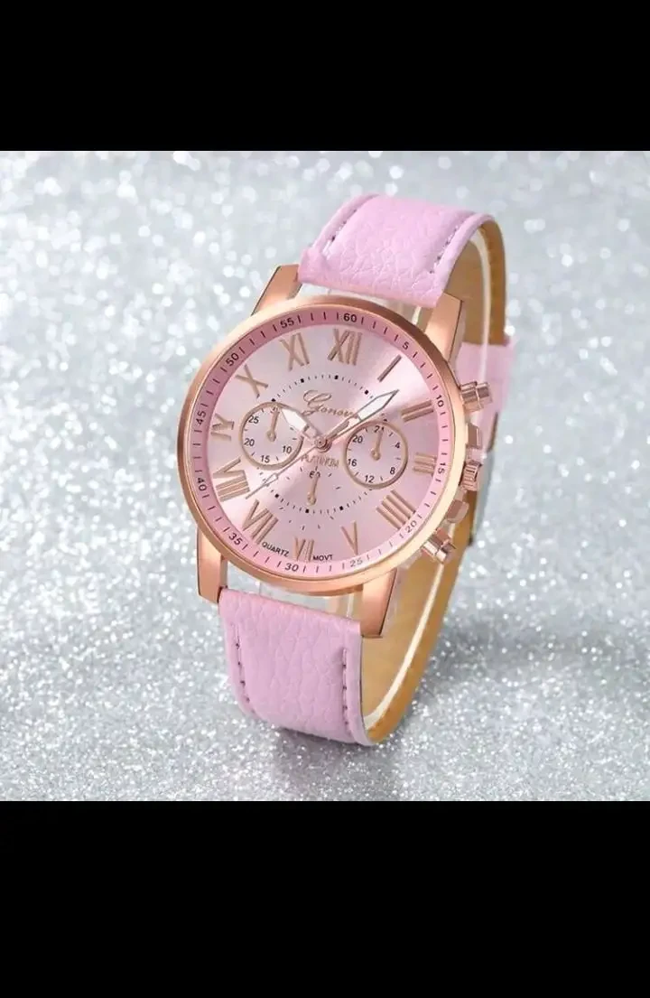 Reloj Geneva diseño clásico 🏛️ / Edición: Carátula Números Romanos 