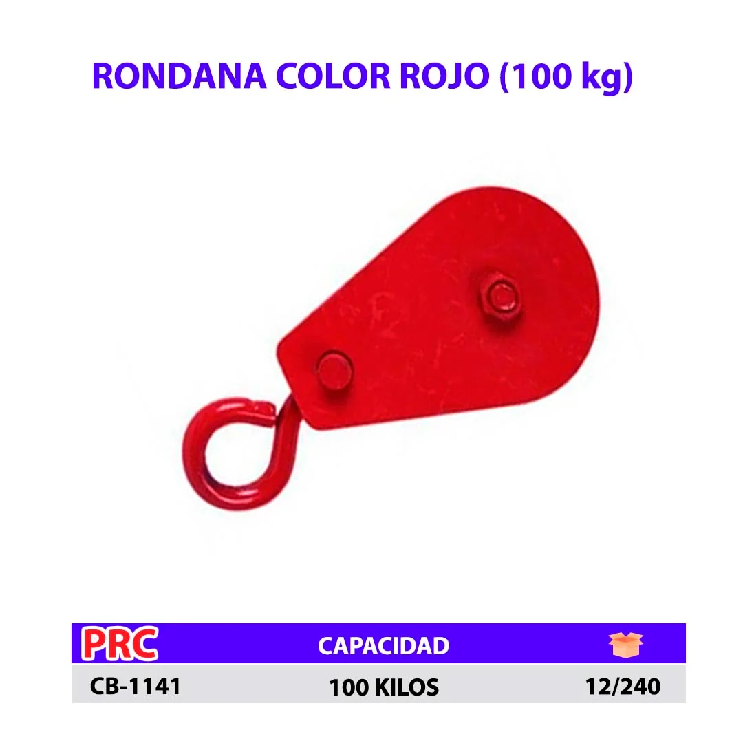 RONDANA ROJO 100 Kilos MCS 