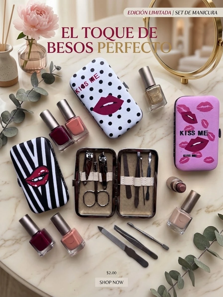 SET DE MANICURE CON ESTUCHE 