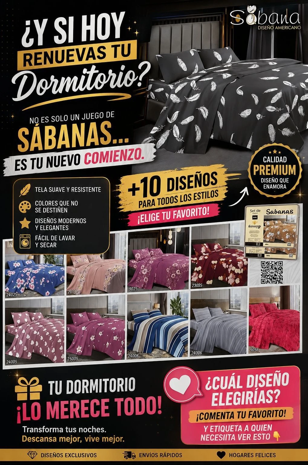 Set de sabanas 2 plazas Goldsun*