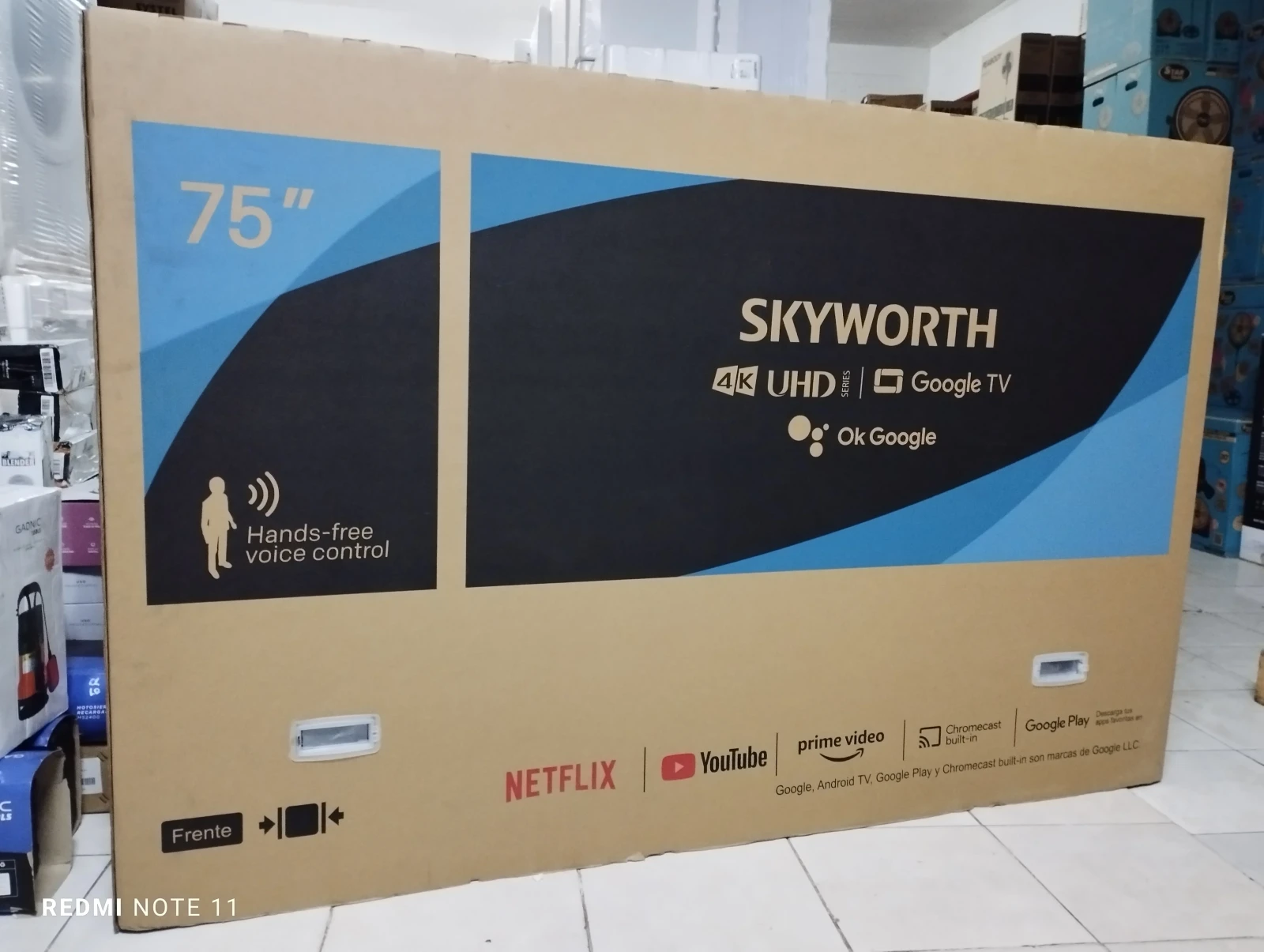 Smart Tv Skyworth 75" Led 4K Uhd C/Google Tv 3