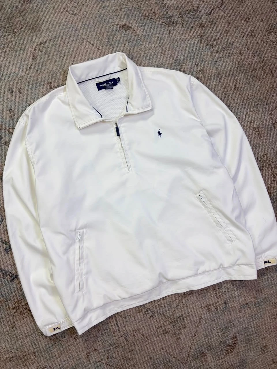 Polo Golf Ralph Lauren Quarter-Zip Windbreaker Blanco (XL) 2