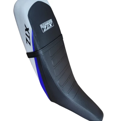TP XTZ 125 Forro Tapizado Cold line negro / azul /cola blanca DW