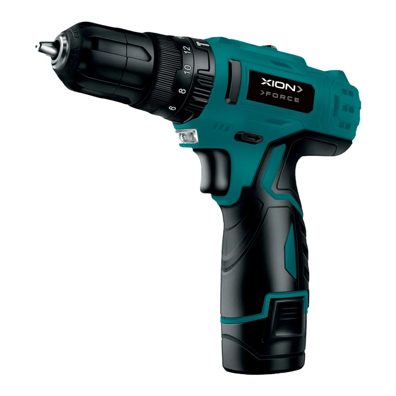 Taladro Atornillador Inalámbrico 12V XION + Accesorios
